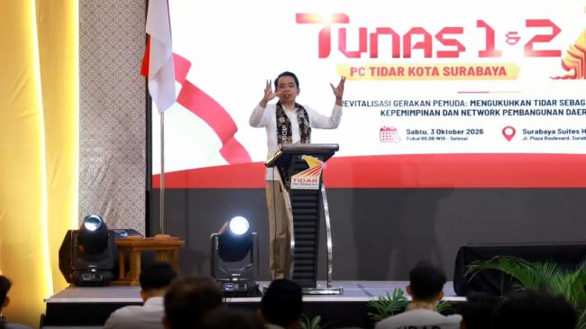 Lantik Pengurus TIDAR Surabaya, Gus Fawait Tegaskan TIDAR Kawah Candradimuka Pemimpin Masa Depan