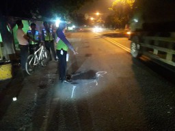 Boncengan Empat, Pengendara Vario Tewas Disenggol Truk Misterius