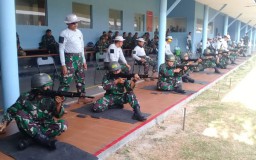Asah Naluri Tempur, Ratusan Prajurit TNI AL Gelar Latihan Tembak