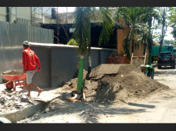 Merasa Terganggu, Material Proyek Gedung PN Bangil Dikeluhkan Warga Sekitar