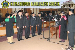 Sah, Pimpinan DPRD Gresik Definitif Resmi Dilantik