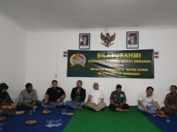 Komandan Koramil 0832/01 Sawahan Gelar Silaturahmi dengan Muspika
