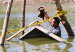 Bangkai Perahu di Sungai Bengawan Solo Peninggalan Kolonial