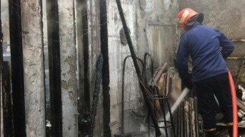 Kedai Mie Tobat dan Usaha Percetakan di Jaksa Agung Terbakar