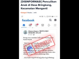 Rame Kabar Penculikan Anak di Medsos, Berikut Laporan Berita Hoax di Jatim dari Kementerian Kominfo