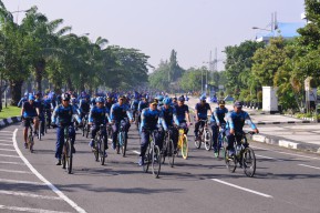 Olah Raga Bersama Jajaran Koarmada II dan Lantamal V Surabaya