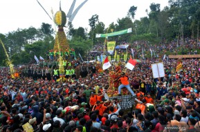 Rebutan Kenduren, Pengunjunpun Terkena Duri Durian