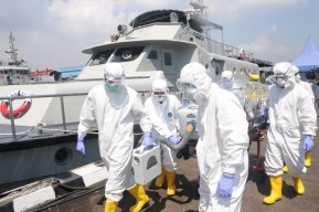 KAL Katon Latihan Simulasi Penanggulangan Wabah Corona