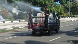 Subsatgas Guldam Lantamal V Rutin Semportkan Disinfektan