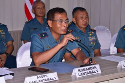 Danlantamal V Gelar Videoconference Dengan Jajaran