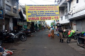 Banyak Yang Positif Corona,  Pasar PPI Surabaya Ditutup