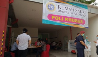 Lebaran,  Jumlah Pasien Covid di RSU Unair Melandai
