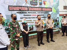 Bupati Anna Sambut Kapolda Jatim Kunjungi Kampung Tangguh Bojonegoro