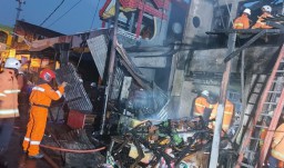 Ruko Pasar Dupak Terbakar, Diduga Korsleting Listrik