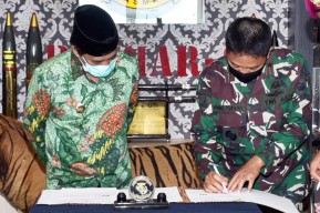 Pemkab Sidoarjo Gandeng Pasmar 2 Kerjasama Sejumlah Bidang