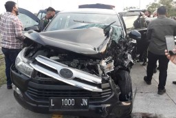 Gubernur Khofifah Tak Kecelakaan, Pulang dari Ponorogo Naik Helikopter