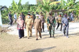 Bupati Bojonegoro Buka TMMD di Desa Bantaran Bengawan Solo