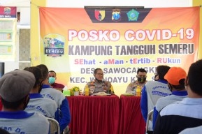 Bhabinkamtibmas, Babinsa dan Perangkat Desa di Sidoarjo Dikerahkan untuk Menekan Sebaran Covid