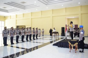 Lima Kapolsek di Sidoarjo Ganti, Kapolres Minta Penyelesaian Covid-19 Harus Optimal