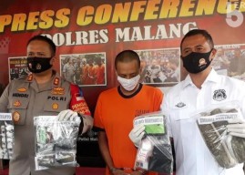 Pengedar Sabu Blimbing Malang Diringkus Anggota Reserse Narkoba