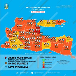 Sempat Orange, Kota Surabaya Kini Naik Lagi ke Zona Merah