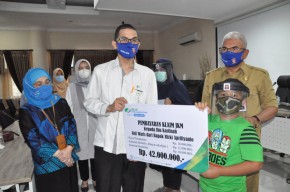 Ahli Waris Staf Tagana Jatim Terima Santunan dari BPJS Ketenagakerjaan