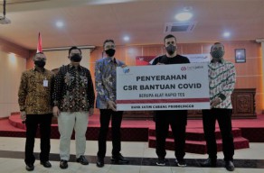 Bank Jatim Cabang Probolinggo Bantu 2.000 Alat Rapid Tes