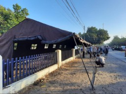 Usai Bentrok PSHT dengan Warga Situbondo, Polisi Siaga Dirikan Tenda Pasukan