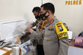 Pembawa 41 Ribu Benur Ilegal Ditangkap Polres Trenggalek