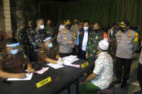 40 Orang Terjaring Razia Masker di Stadion Gejos Dihukum  Denda Rp 150 Ribu