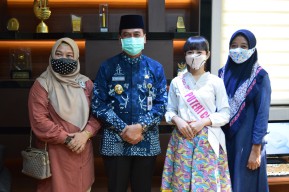 Wakili Gresik di Ajang Puteri Cilik Jawa Timur 2020, Keyza Minta Doa Wabup Moch Qosim