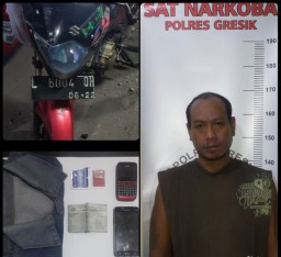 Cerdik, Pria Surabaya Sembunyikan Sabu Di  Bekas Tisu Galon