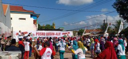 Resmikan Posko QA Ujung Pangkah, Dokter Alif Ajak Warga dan Relawan Senam Sehat