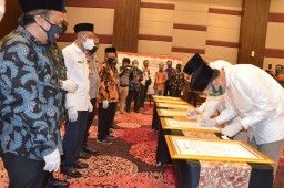 Kelana-Astuti Hadir, Deklarasi Pilkada Sidoarjo Jurdil Tak Hanya Diikuti Dua Paslon
