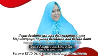 Lagi, Perawat Asal Pamekasan Meninggal Terpapar Covid-19