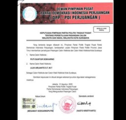 Viral Rekomendasi PDIP di Pilwali Surabaya untuk Puti-Lilik, PDIP Jatim: Palsu