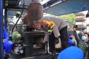 Barang Bukti Sabu 78 Kg Lebih Dimusnahkan Polrestabes Surabaya