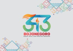 Logo Hari Jadi Bojonegoro ke-343 Angkat Tema Kerja, Maju dan Prestasi Bersama