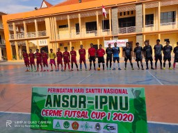 Peringati HSN 2020, Ansor Cerme Gresik Gelar Shalawatan hingga Lomba Futsal