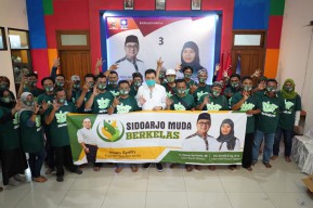 Komunitas Sidoarjo Muda Berkelas, Ikrar Dukung Kelana Aprilianto - Dwi Astutik Tepat di Hari Sumpah Pemuda