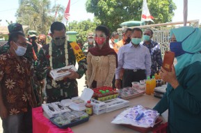 Tinjau Proyek Pembangunan TMMD di Sidoarjo, Wairjenad Mayjen TNI Suko Minta Gizi Anggota Dijaga