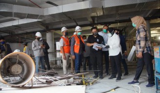Akibat Demo Ricuh, Pembangunan Basement Balai Pemuda Surabaya Molor