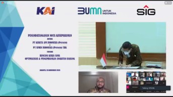 Optimalisasi Distribusi Semen, SIG dan KAI Jalin Kerja Sama Angkutan Barang