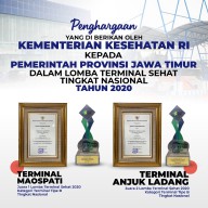 Dua Terminal Tipe B di Jatim Sabet Juara Terbaik Terminal Sehat Nasional 2020
