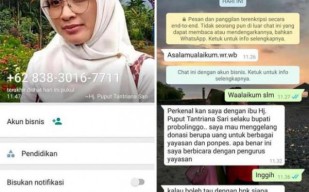 Beredar Pesan WA Mengatasnamakan Bupati Probolinggo, Tantriana Tegaskan Itu Palsu