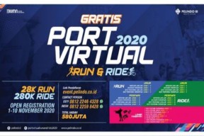 Rayakan HUT Ke-28, Pelindo III Gelar Port Virtual Run and Ride 2020