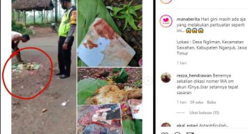 Viral... Kembang Tujuh Rupah Berserakan dan Darah Segar, Warganet Duga Ritual Pesugihan