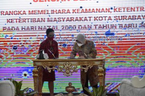 Jelang Natal dan Tahun Baru, Forpimda Surabaya Komitmen Bersama Jaga Kondusifitas Kota