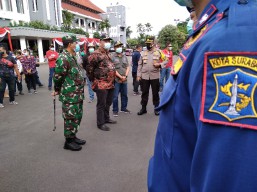 Ribuan Personil Diterjunkan Dalam Pengamanan Malam Tahun Baru di Surabaya