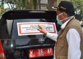 Bupati Sambari Instruksikan Seluruh OPD, Camat dan Kades Keliling Ingatkan Warga Protokol Kesehatan